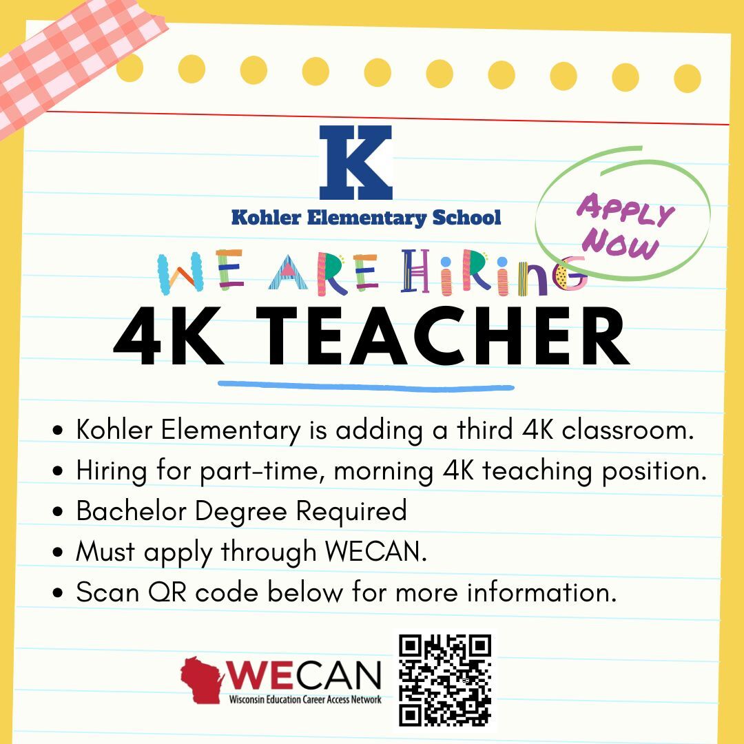 WECAN Post 4K Teacher Position